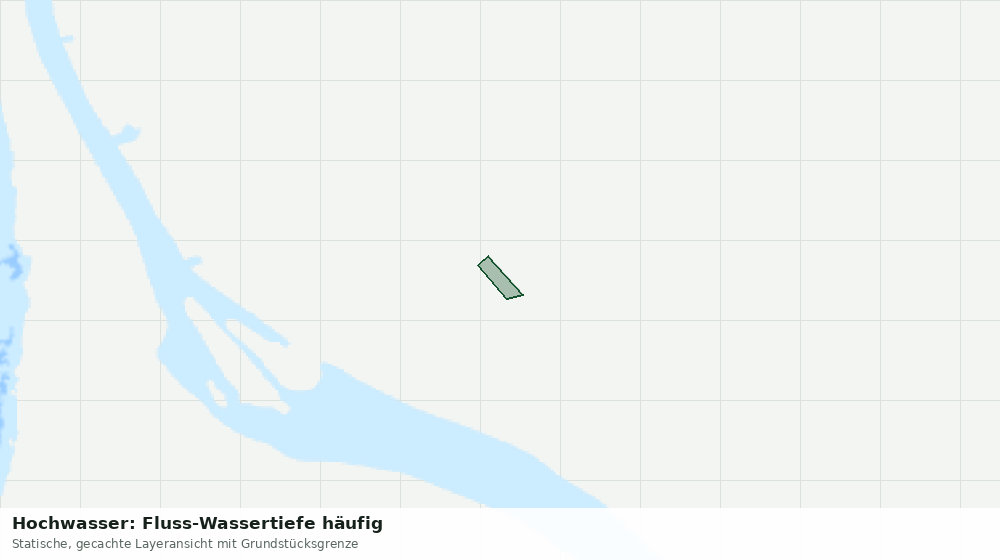 Statische Kartenansicht: Hochwasser: Fluss-Wassertiefe häufig