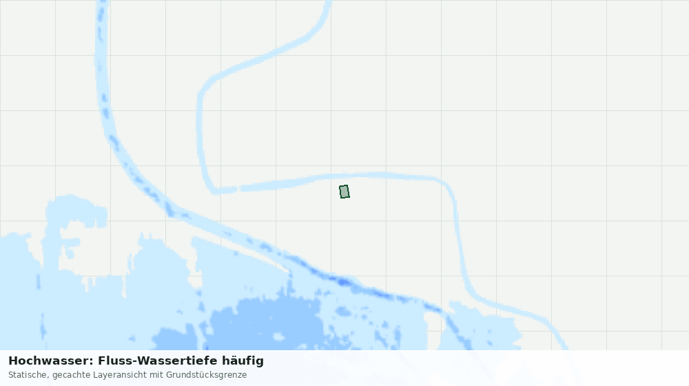 Statische Kartenansicht: Hochwasser: Fluss-Wassertiefe häufig