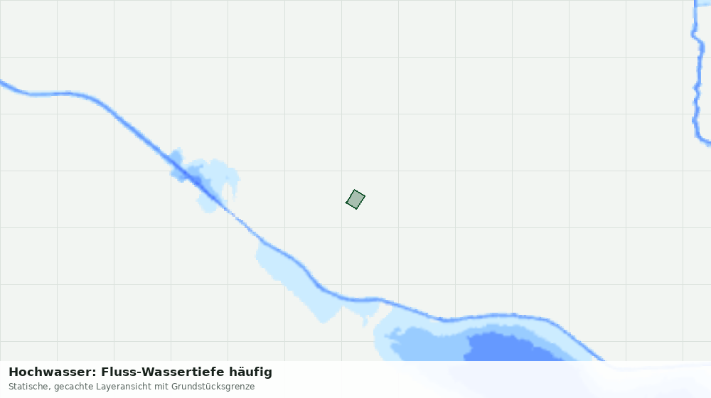 Statische Kartenansicht: Hochwasser: Fluss-Wassertiefe häufig
