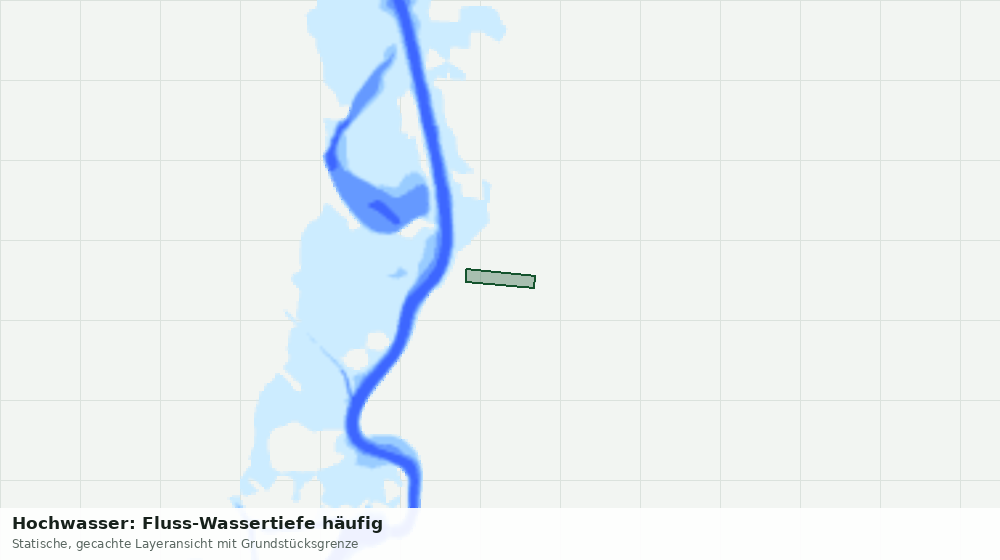 Statische Kartenansicht: Hochwasser: Fluss-Wassertiefe häufig