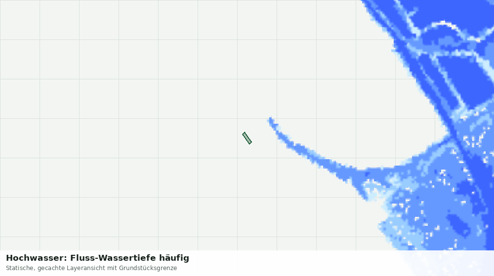 Statische Kartenansicht: Hochwasser: Fluss-Wassertiefe häufig