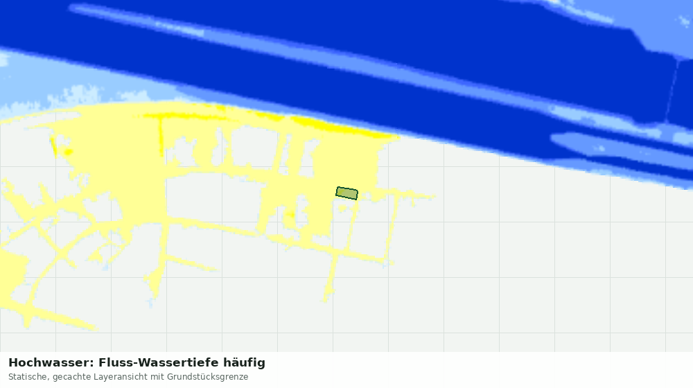 Statische Kartenansicht: Hochwasser: Fluss-Wassertiefe häufig