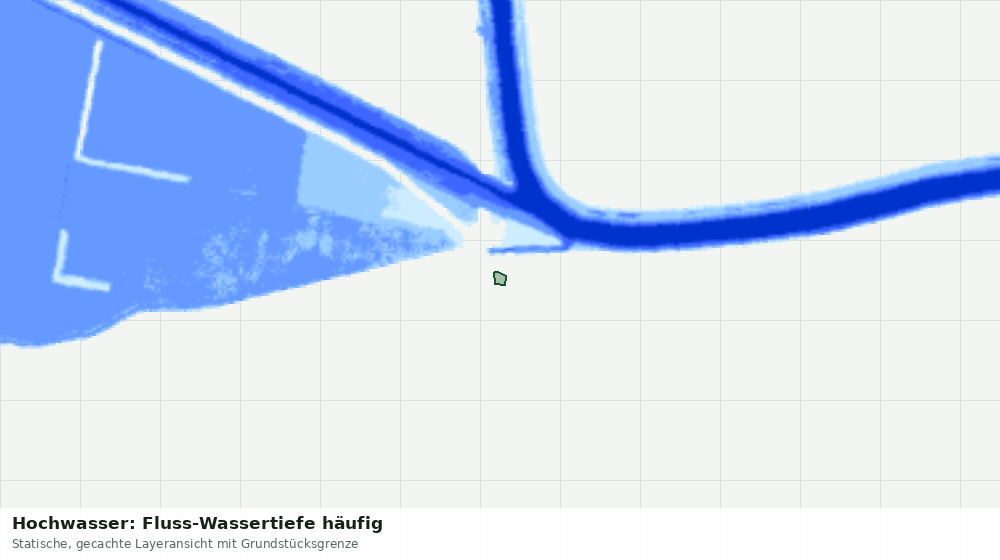 Statische Kartenansicht: Hochwasser: Fluss-Wassertiefe häufig