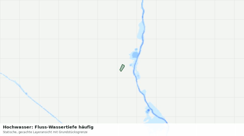 Statische Kartenansicht: Hochwasser: Fluss-Wassertiefe häufig