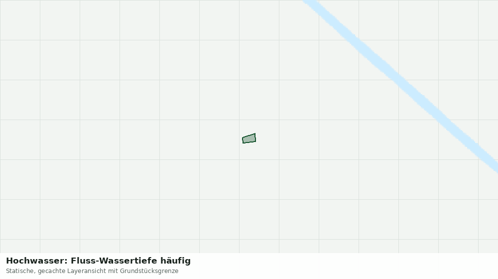Statische Kartenansicht: Hochwasser: Fluss-Wassertiefe häufig