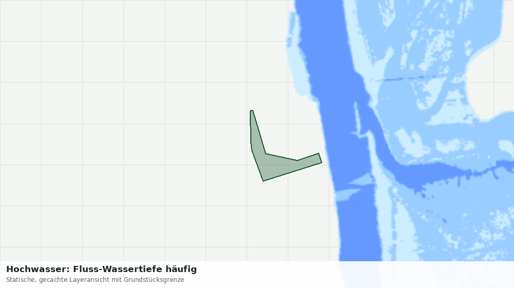 Statische Kartenansicht: Hochwasser: Fluss-Wassertiefe häufig