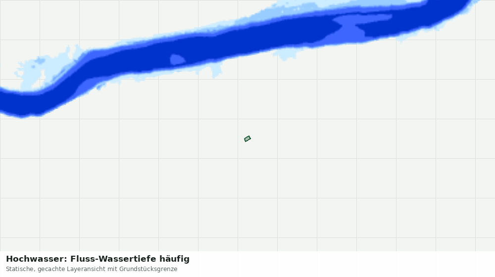 Statische Kartenansicht: Hochwasser: Fluss-Wassertiefe häufig