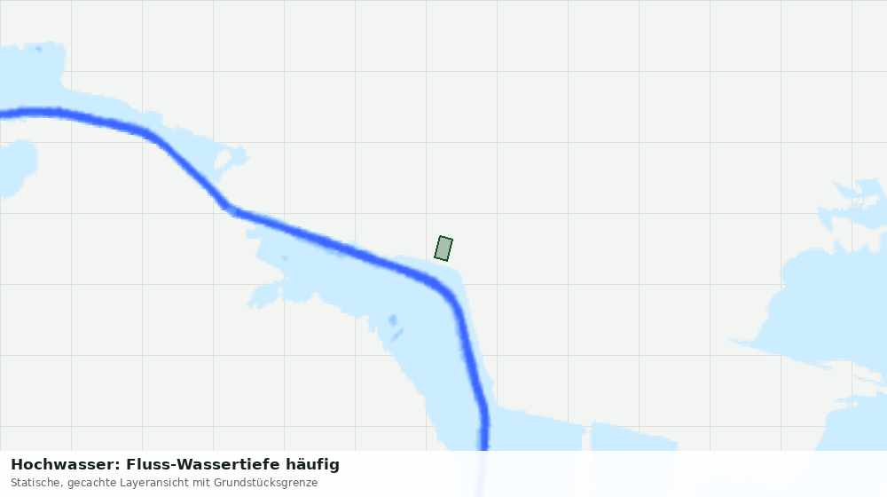 Statische Kartenansicht: Hochwasser: Fluss-Wassertiefe häufig
