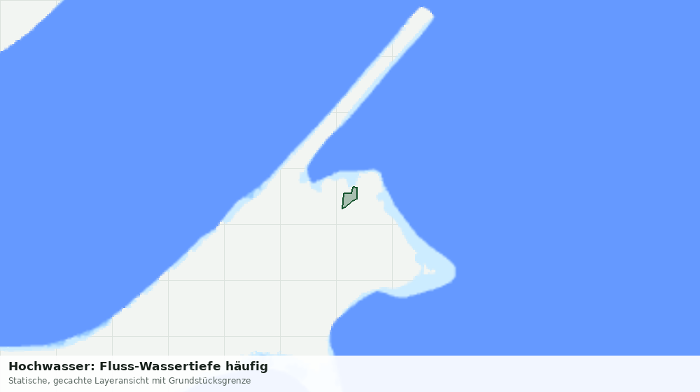 Statische Kartenansicht: Hochwasser: Fluss-Wassertiefe häufig