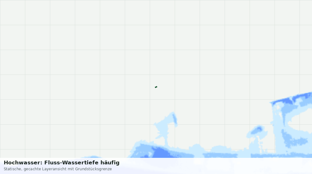 Statische Kartenansicht: Hochwasser: Fluss-Wassertiefe häufig