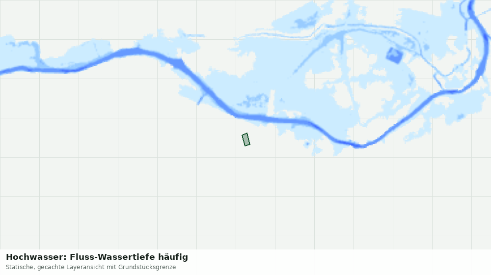 Statische Kartenansicht: Hochwasser: Fluss-Wassertiefe häufig