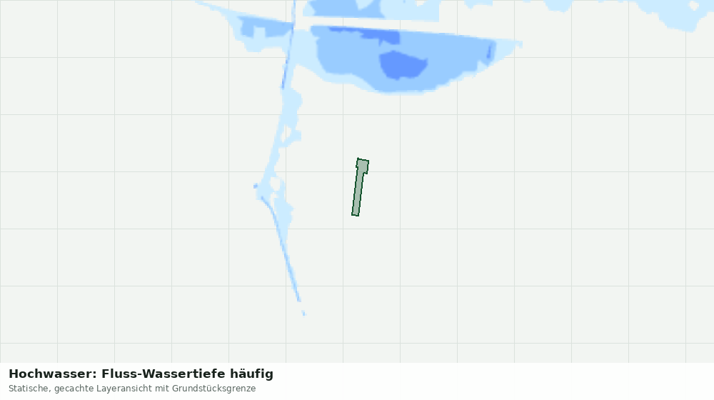 Statische Kartenansicht: Hochwasser: Fluss-Wassertiefe häufig