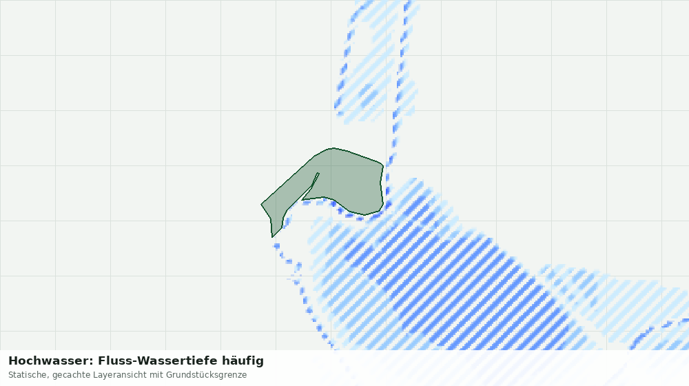 Statische Kartenansicht: Hochwasser: Fluss-Wassertiefe häufig