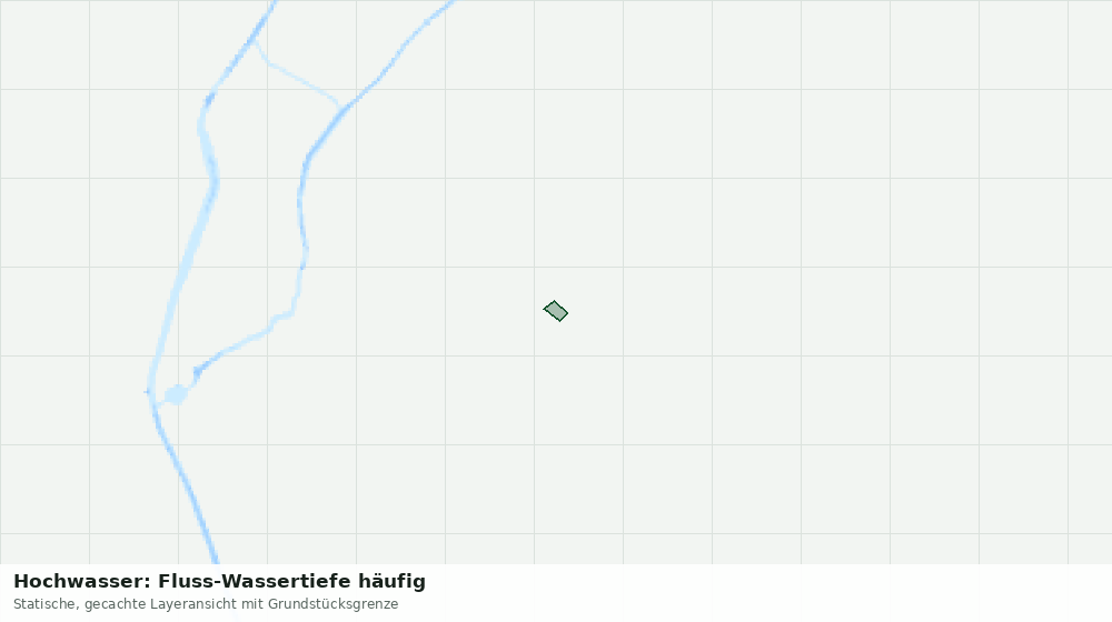 Statische Kartenansicht: Hochwasser: Fluss-Wassertiefe häufig