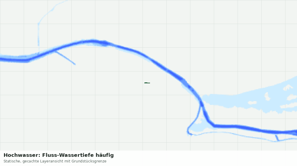 Statische Kartenansicht: Hochwasser: Fluss-Wassertiefe häufig