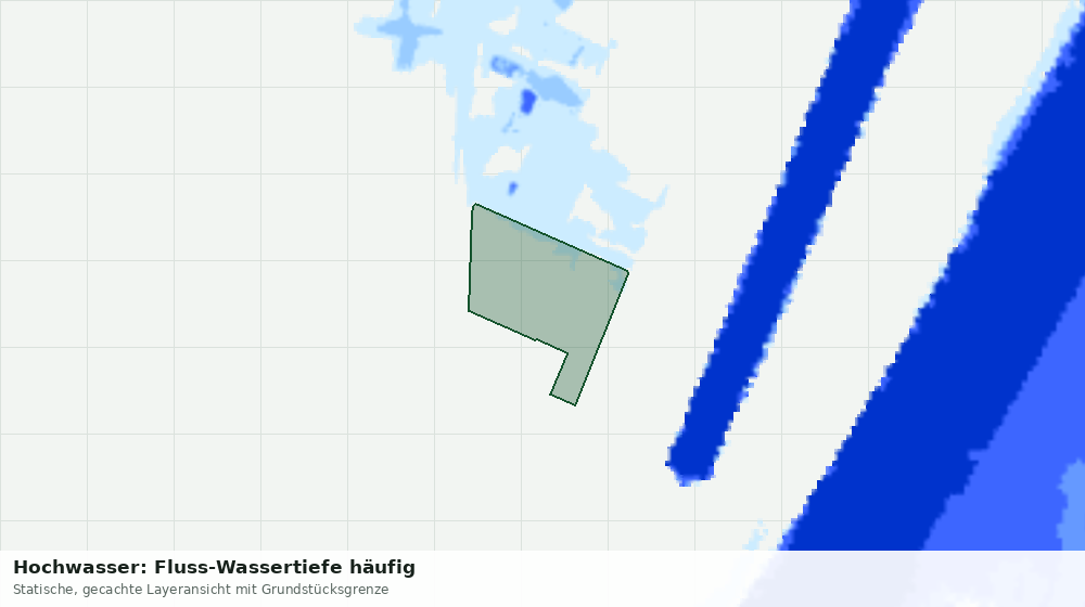 Statische Kartenansicht: Hochwasser: Fluss-Wassertiefe häufig