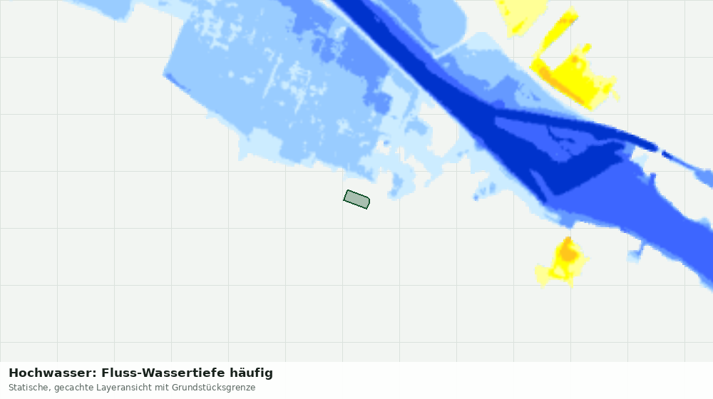 Statische Kartenansicht: Hochwasser: Fluss-Wassertiefe häufig