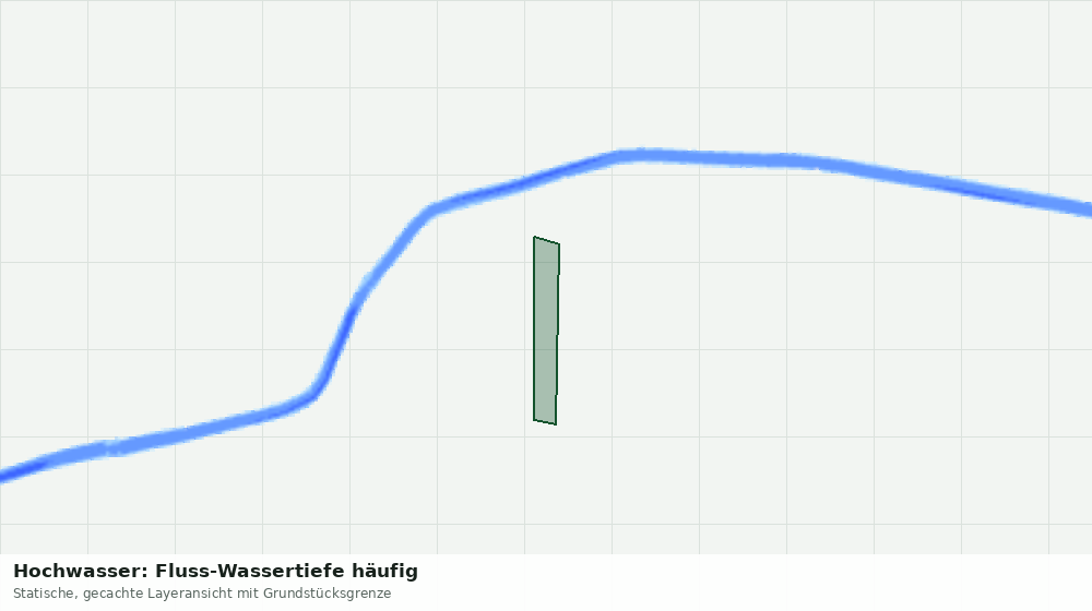 Statische Kartenansicht: Hochwasser: Fluss-Wassertiefe häufig