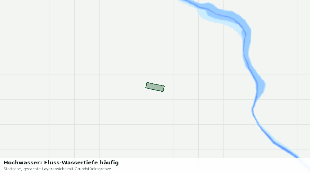 Statische Kartenansicht: Hochwasser: Fluss-Wassertiefe häufig