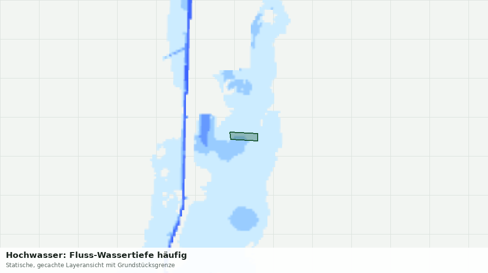Statische Kartenansicht: Hochwasser: Fluss-Wassertiefe häufig