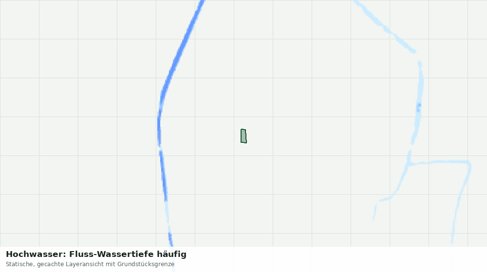Statische Kartenansicht: Hochwasser: Fluss-Wassertiefe häufig