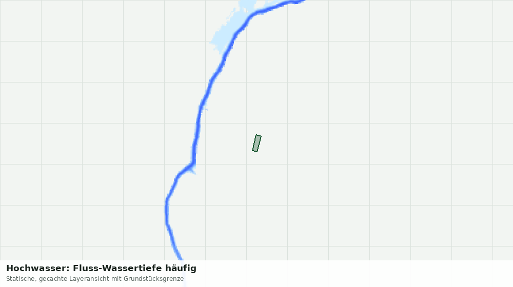 Statische Kartenansicht: Hochwasser: Fluss-Wassertiefe häufig