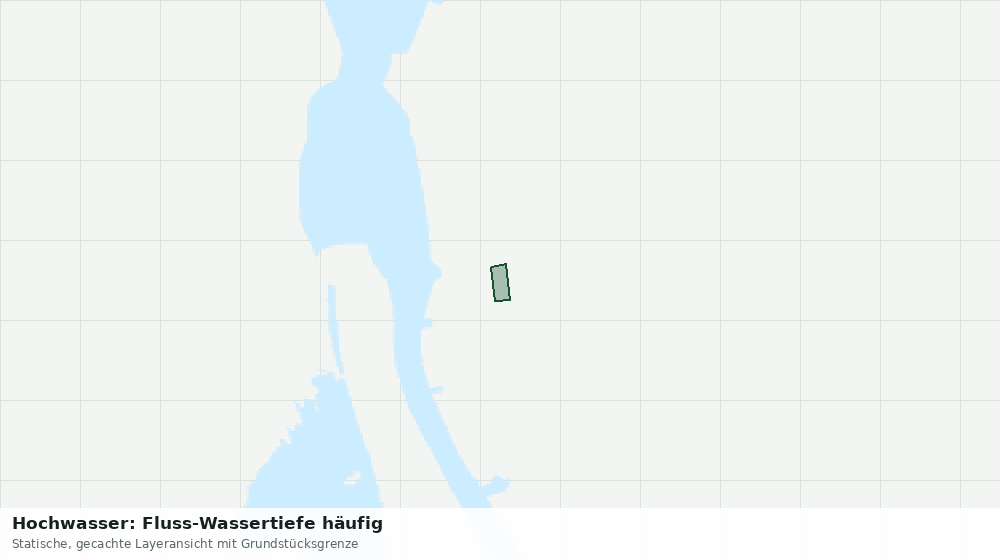 Statische Kartenansicht: Hochwasser: Fluss-Wassertiefe häufig