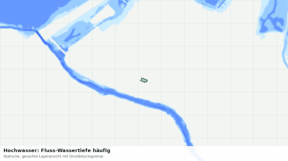 Statische Kartenansicht: Hochwasser: Fluss-Wassertiefe häufig