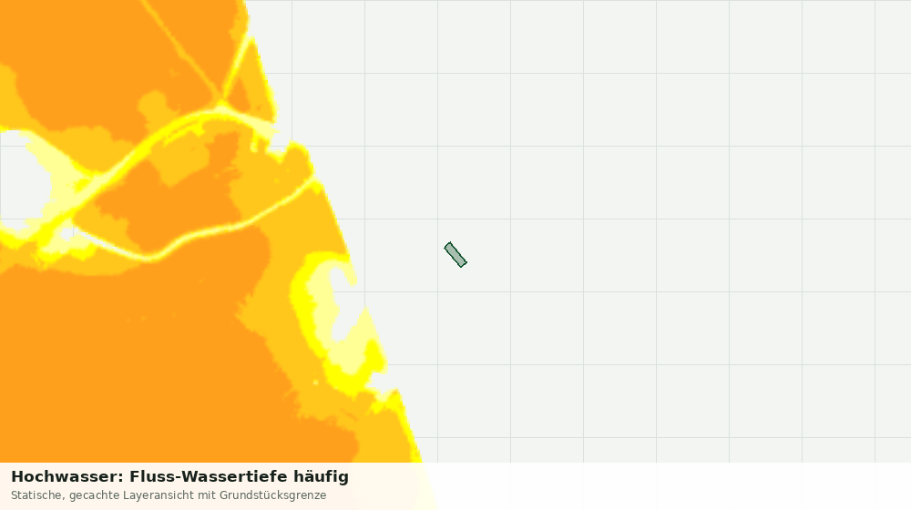 Statische Kartenansicht: Hochwasser: Fluss-Wassertiefe häufig