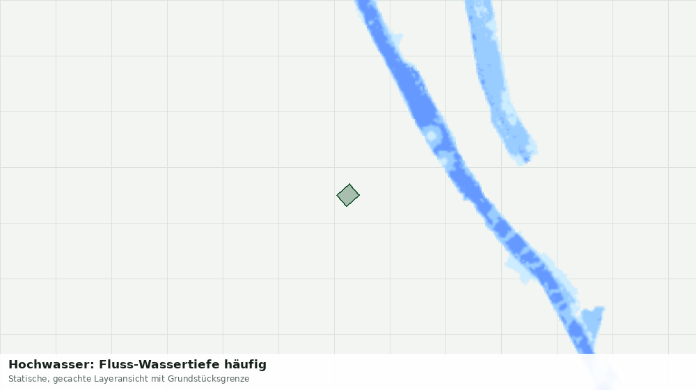 Statische Kartenansicht: Hochwasser: Fluss-Wassertiefe häufig