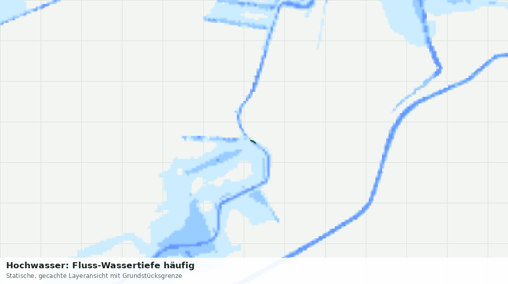 Statische Kartenansicht: Hochwasser: Fluss-Wassertiefe häufig
