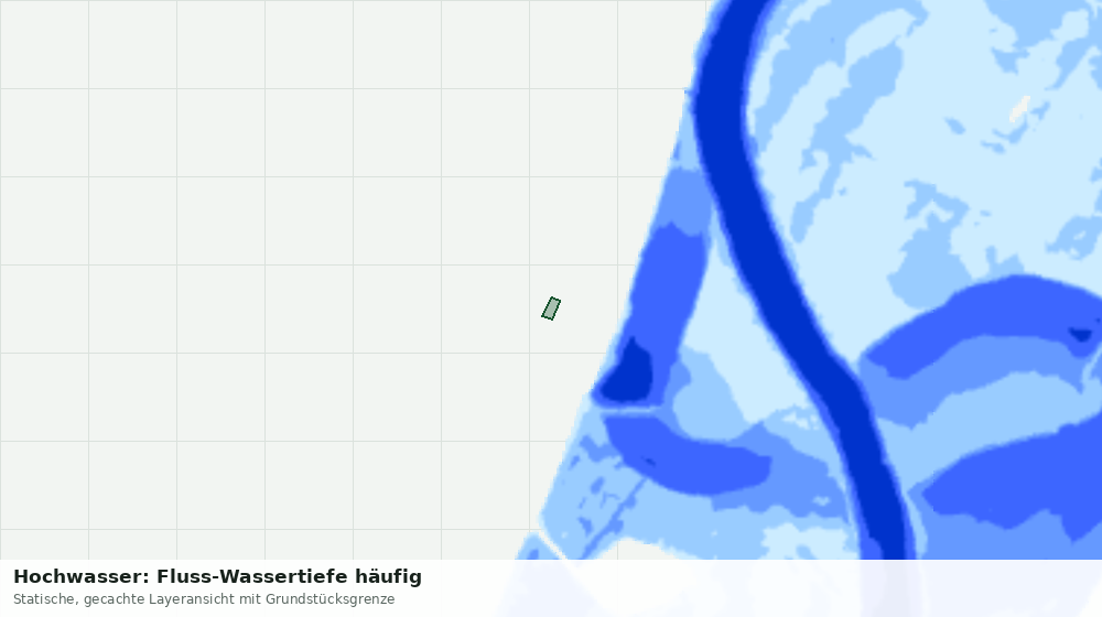 Statische Kartenansicht: Hochwasser: Fluss-Wassertiefe häufig