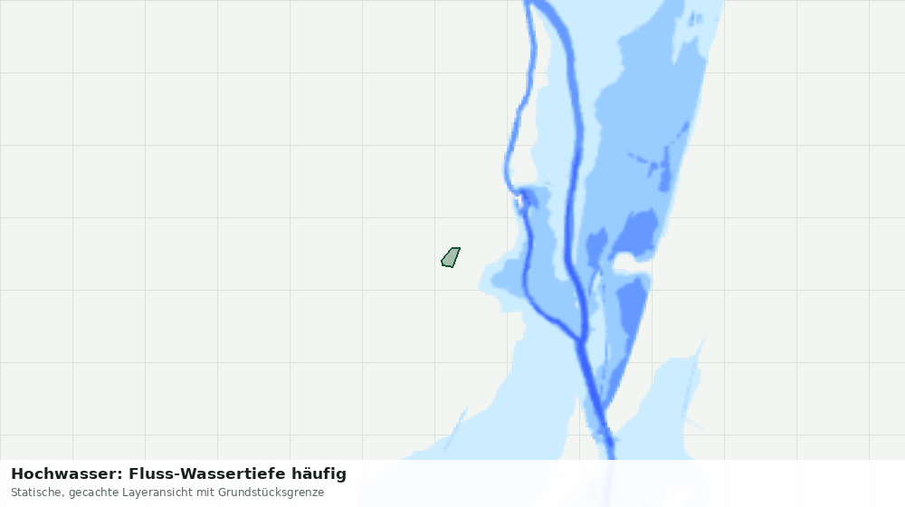 Statische Kartenansicht: Hochwasser: Fluss-Wassertiefe häufig