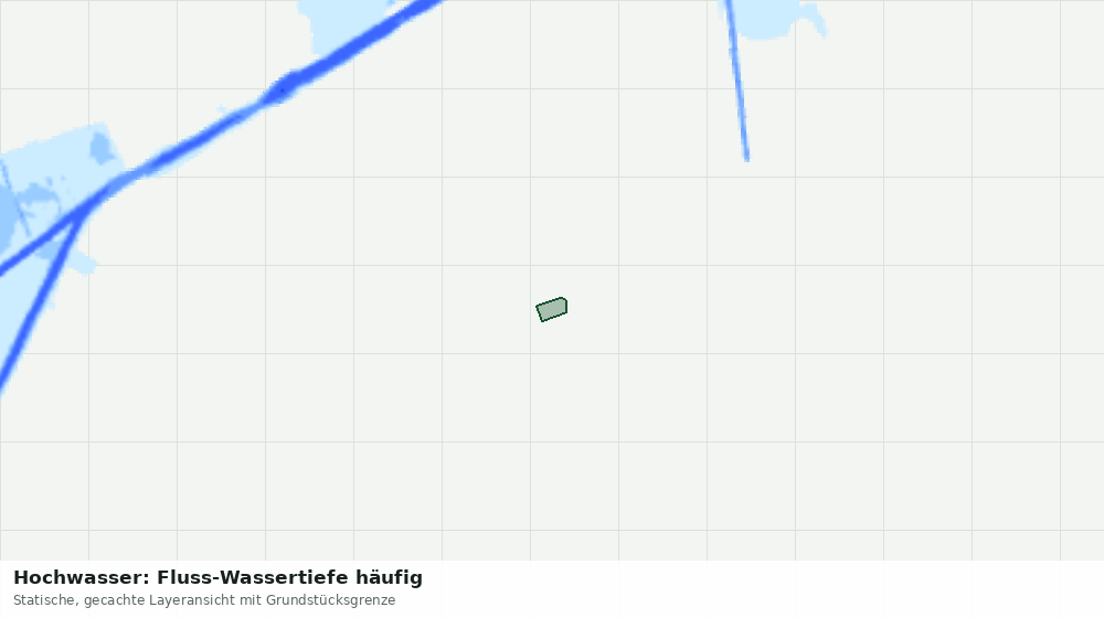 Statische Kartenansicht: Hochwasser: Fluss-Wassertiefe häufig