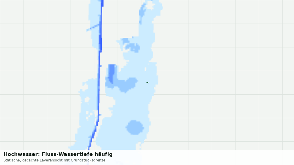 Statische Kartenansicht: Hochwasser: Fluss-Wassertiefe häufig