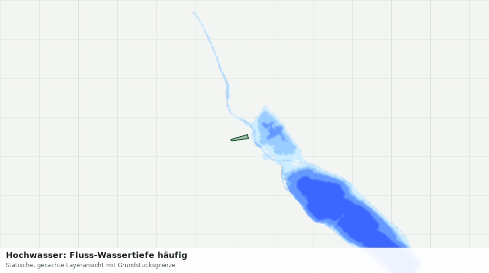 Statische Kartenansicht: Hochwasser: Fluss-Wassertiefe häufig