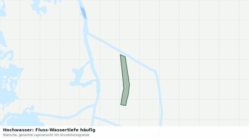 Statische Kartenansicht: Hochwasser: Fluss-Wassertiefe häufig
