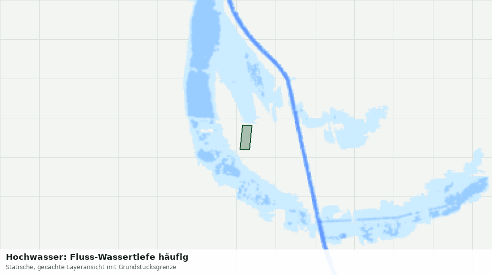 Statische Kartenansicht: Hochwasser: Fluss-Wassertiefe häufig