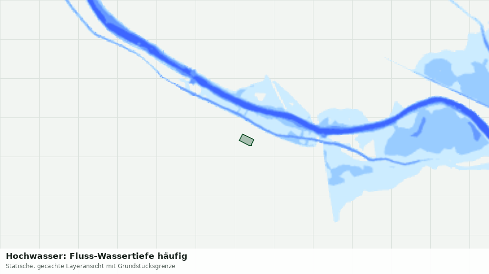 Statische Kartenansicht: Hochwasser: Fluss-Wassertiefe häufig