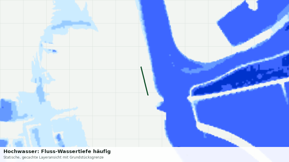 Statische Kartenansicht: Hochwasser: Fluss-Wassertiefe häufig