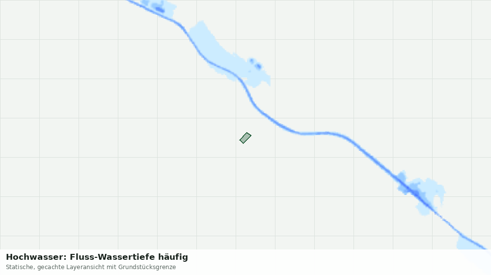 Statische Kartenansicht: Hochwasser: Fluss-Wassertiefe häufig