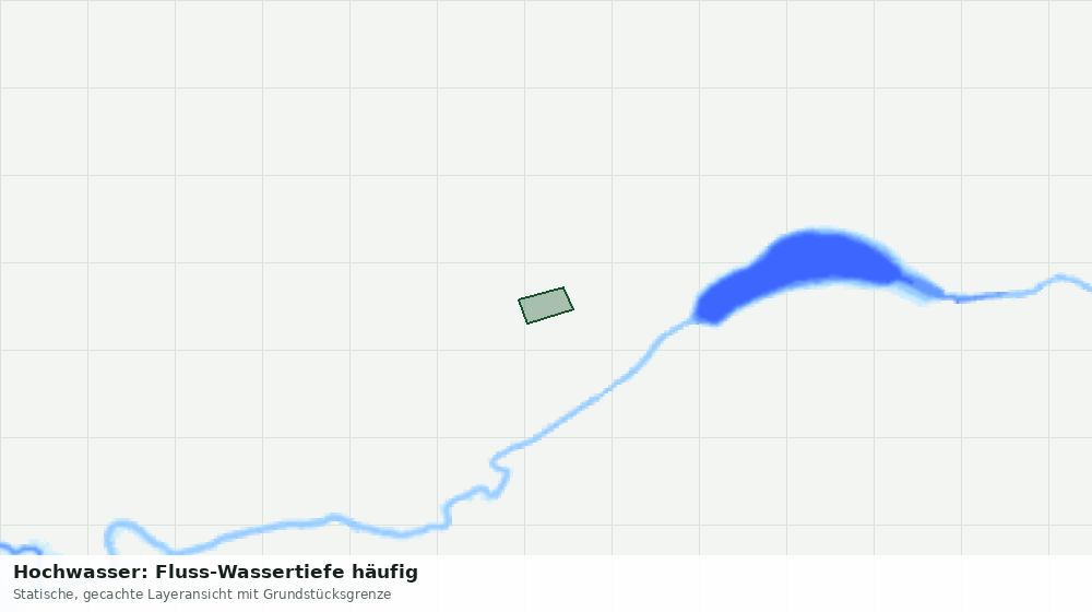 Statische Kartenansicht: Hochwasser: Fluss-Wassertiefe häufig