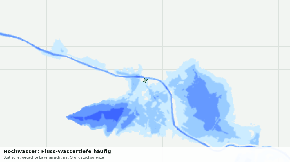 Statische Kartenansicht: Hochwasser: Fluss-Wassertiefe häufig