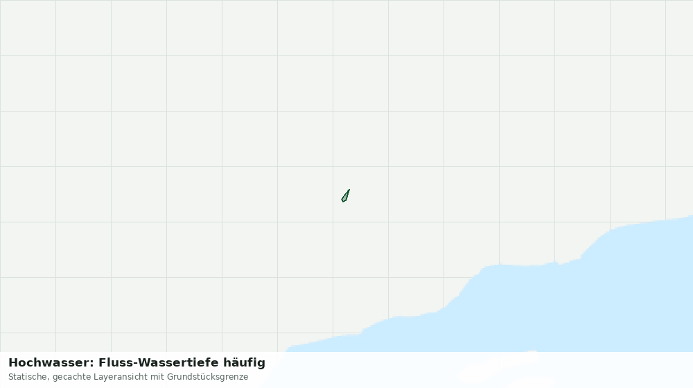 Statische Kartenansicht: Hochwasser: Fluss-Wassertiefe häufig