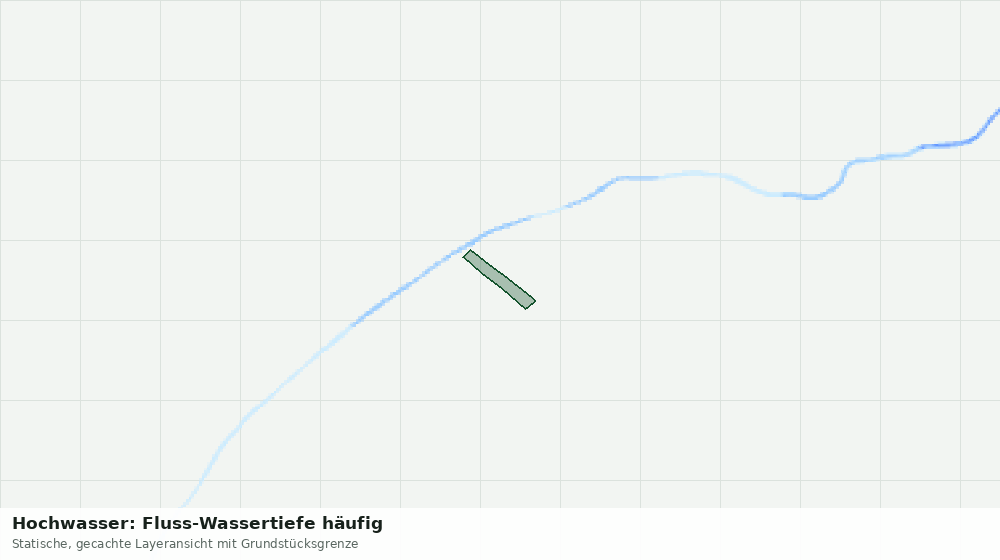 Statische Kartenansicht: Hochwasser: Fluss-Wassertiefe häufig