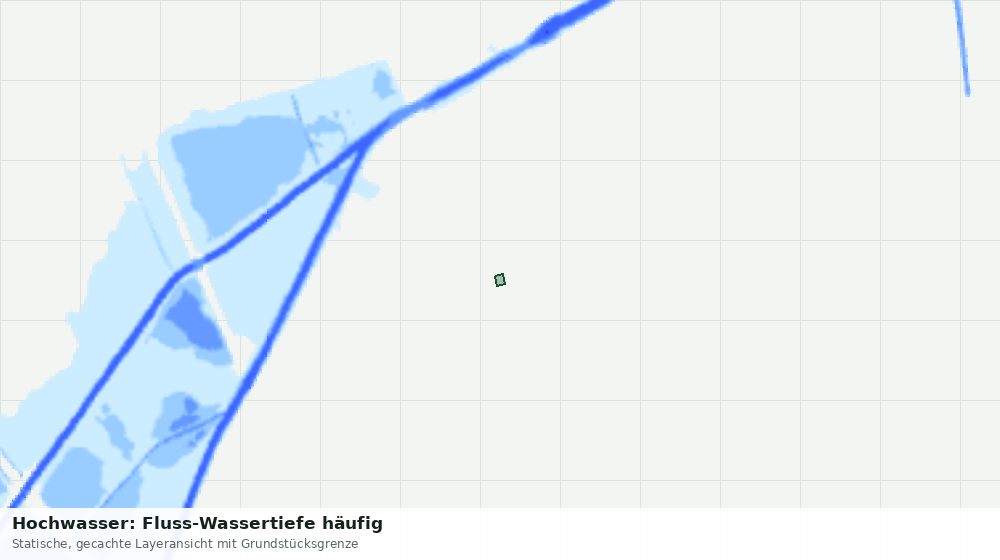 Statische Kartenansicht: Hochwasser: Fluss-Wassertiefe häufig