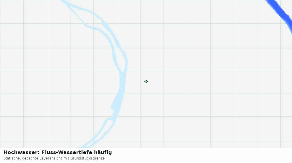 Statische Kartenansicht: Hochwasser: Fluss-Wassertiefe häufig