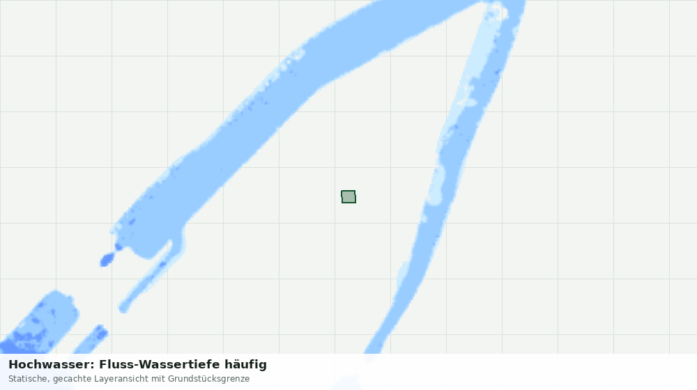 Statische Kartenansicht: Hochwasser: Fluss-Wassertiefe häufig