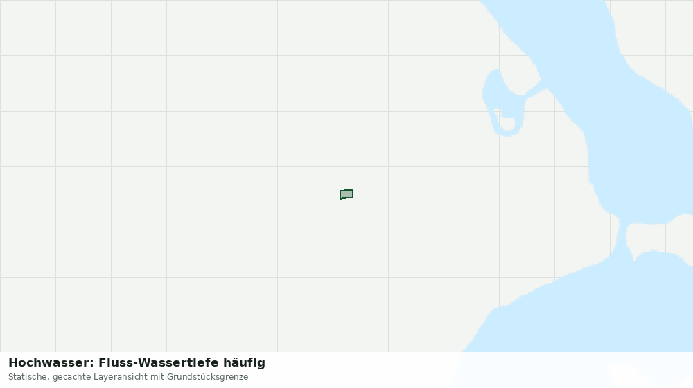 Statische Kartenansicht: Hochwasser: Fluss-Wassertiefe häufig