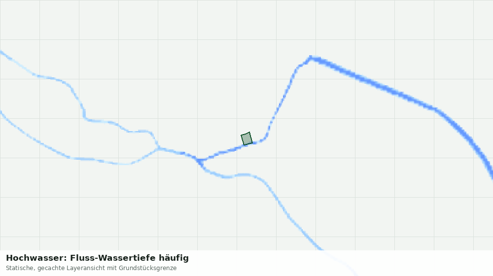 Statische Kartenansicht: Hochwasser: Fluss-Wassertiefe häufig